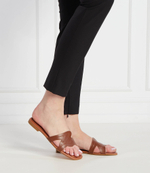 Кожаные шлепанцы brio Karl Lagerfeld - коричневый(KL85408)