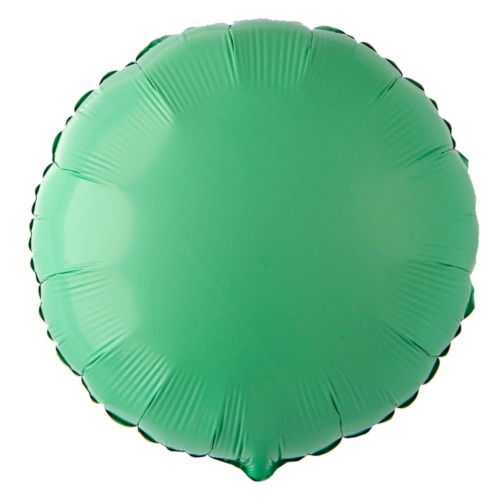 Шар фольгированный Круг 45 см (Зеленый)