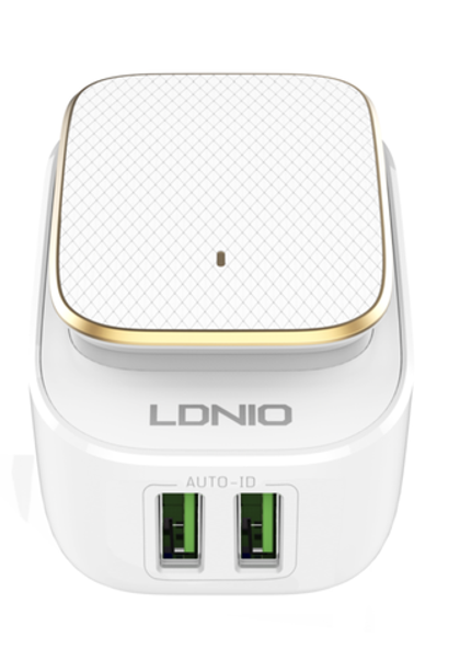 СЗУ 12W универсальное 2USB 2.4A LDNIO (A2205) white