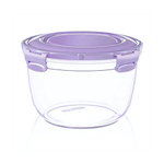 Контейнер воздухонепр. глубокий круглый прозрачный 3400 мл.