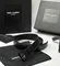 Ремень SAINT LAURENT с пряжкой CASSANDRE из гладкой кожи