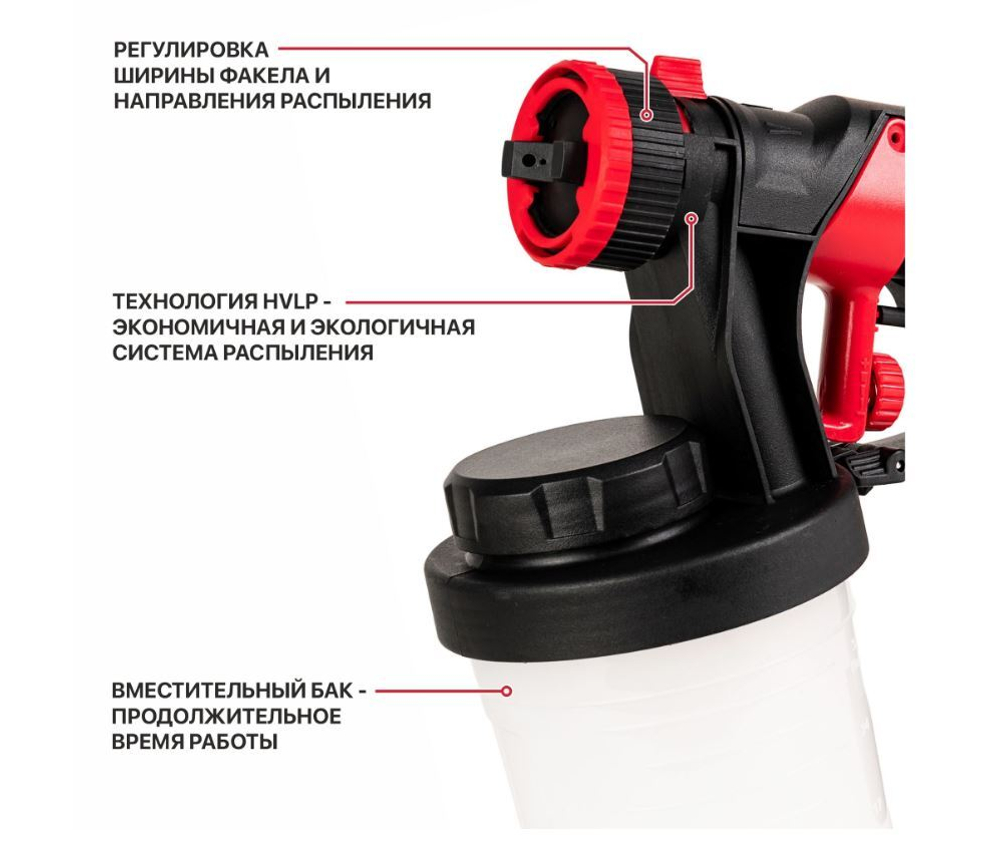 ЕАС Краскораспылитель АККУМ. PSG20H-900A SOLO (20 В, 700мл/мин, емк. 900мл, давл 0,1-0,2 бар)