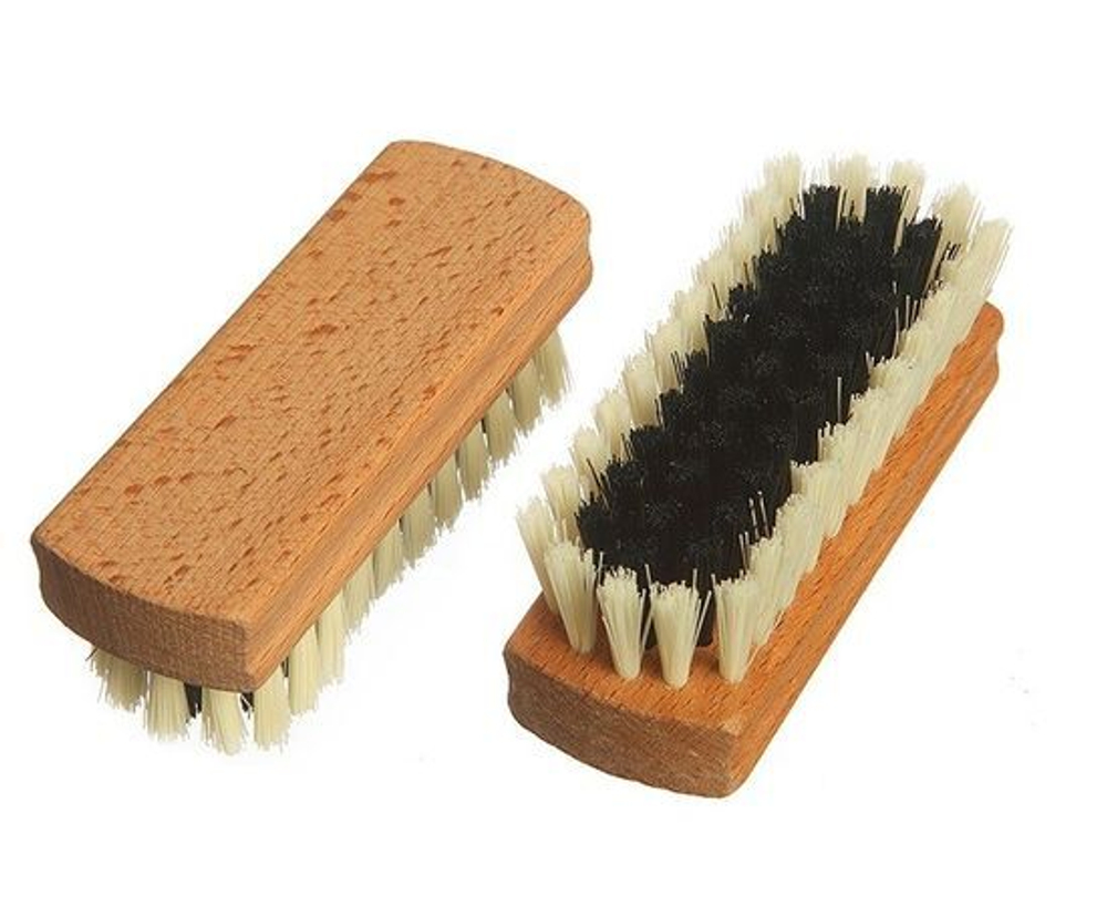 Щетка для одежды 10см дерево, синтет.смешанный волос, 59 пучков, Yozhik