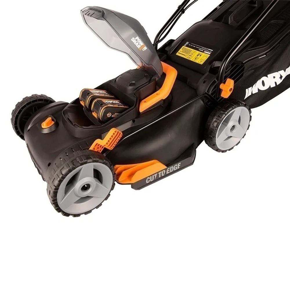 Газонокосилка аккумуляторная WORX WG743E 40В (2 x 4 Ач, ЗУ) нож 40 см, WG743E