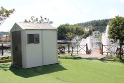 Садовый пластиковый сарай HouzBlock Comfort-2 (2.2x2.2 м)