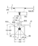 Кухонная мойка Grohe K800 52 31583SD1 Нержавеющая сталь