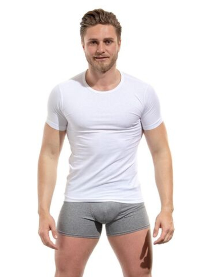 Мужская хлопковая футболка (Размер: L) (Цвет: белый)