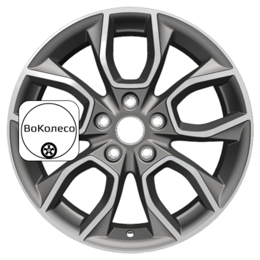 7x17/5x112 ET45 D57,1 KHW1713 (Karoq) Gray-FP Khomen Wheels