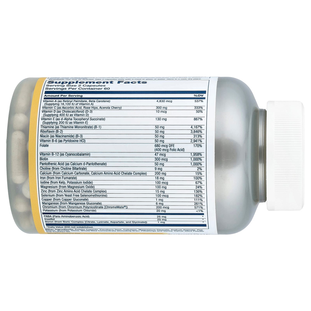 Solaray, Twice Daily, мультивитамины Multi Energy™, 120 капсул