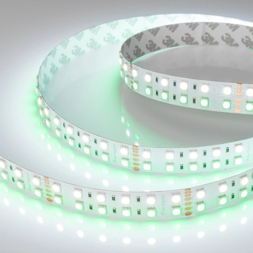 Светодиодная лента RT-B144-19mm 24V RGBW-White (32 W/m, IP20, 5060, 5m) (Arlight, 32 Вт/м, IP20) 011823(2)