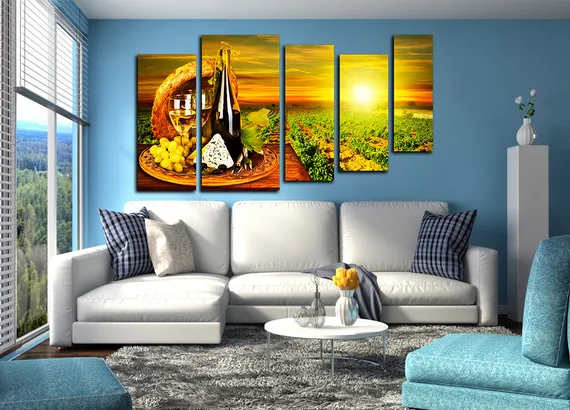 Модульная картина "Конец рабочего дня"