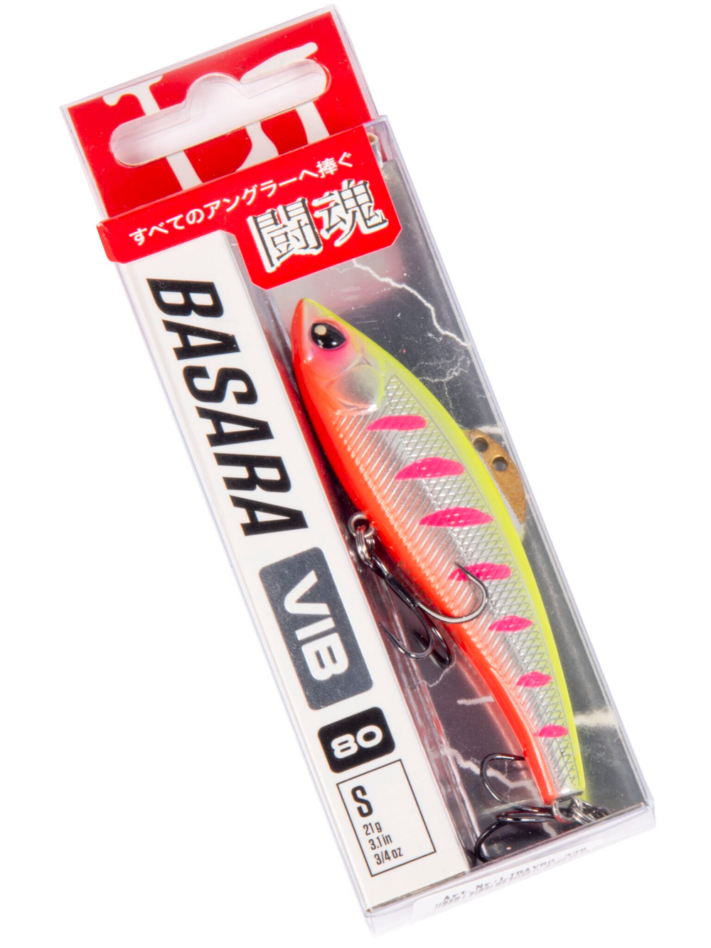 Воблер тонущий вертикальный LJ Pro Series BASARA VIB S 80.00/338