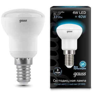 Лампа Gauss LED R39 E14 4W 4100K 106001204