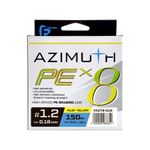 F-FISHING Шнур Azimuth PE X8 150м Fluo Yellow 0,18мм 8,2кг/18lb