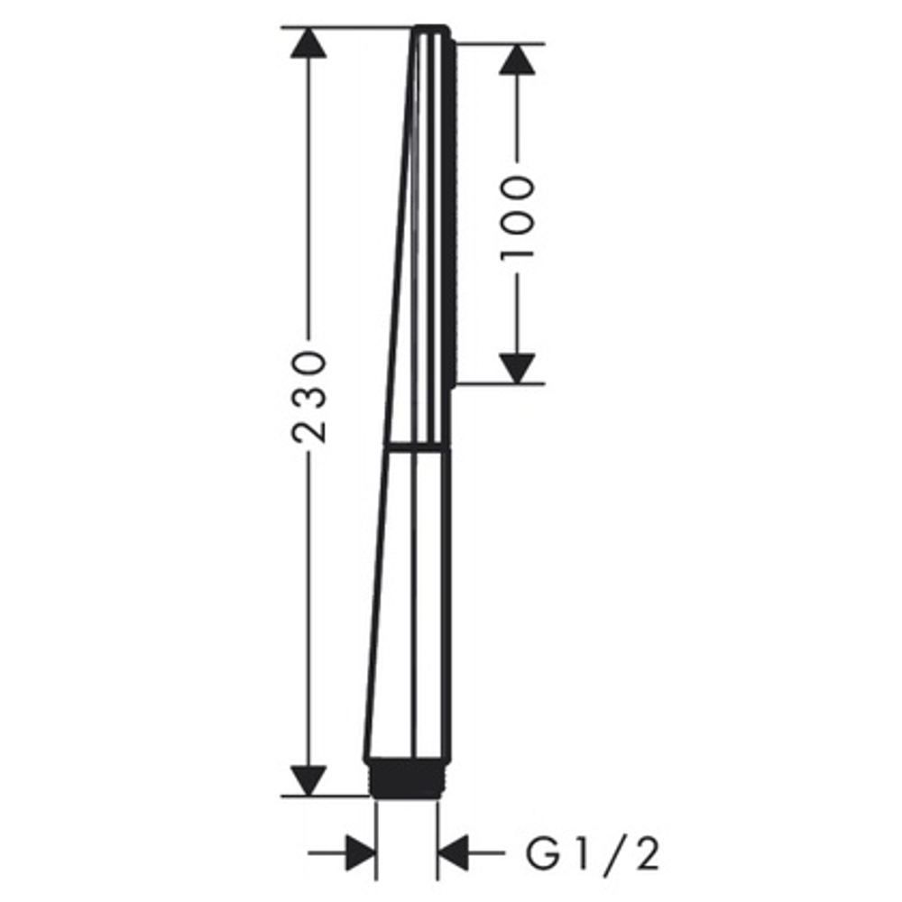 Ручной душ - палочка Hansgrohe Rainfinity 100 1jet, матовый белый (26866700)