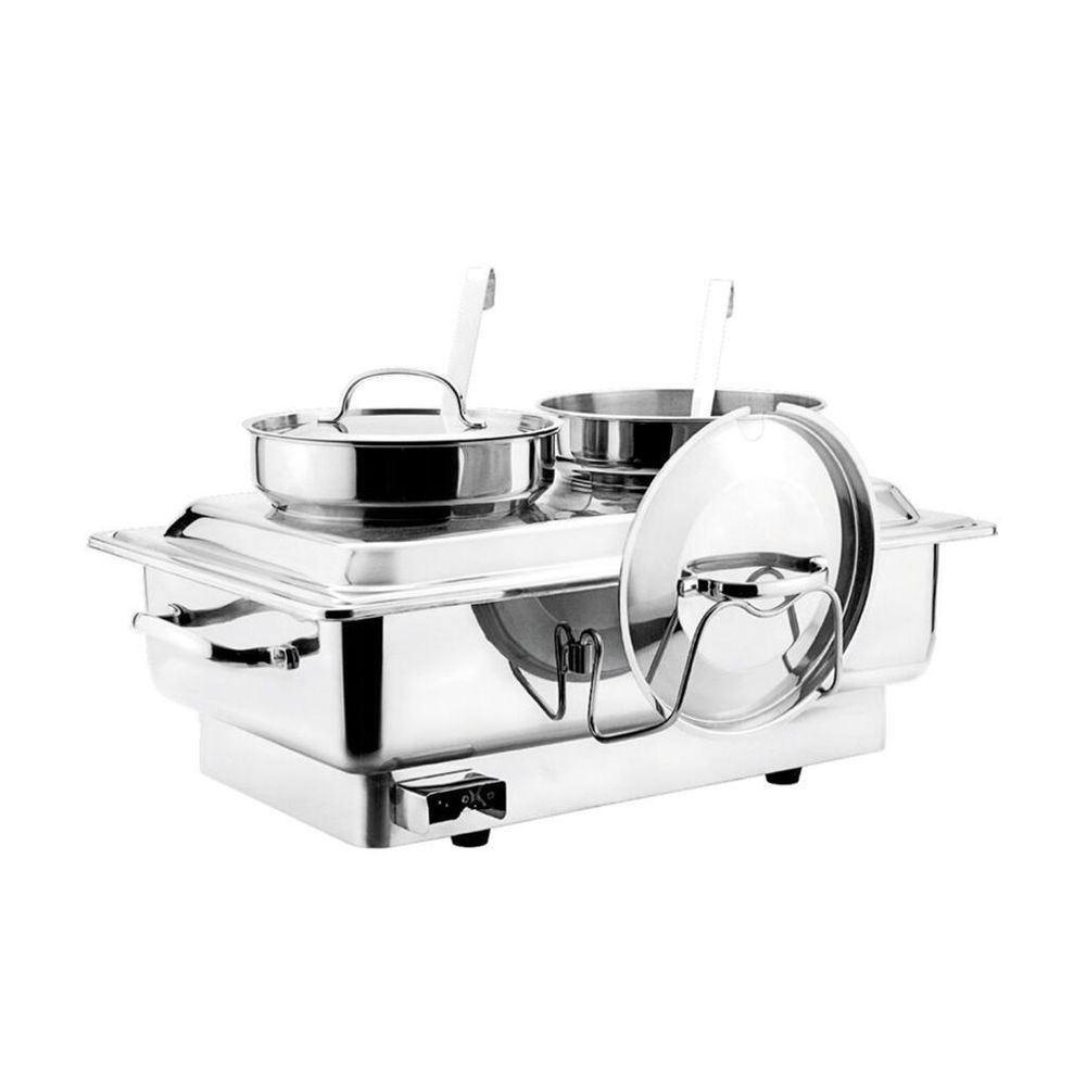 Мармит суповой 4 л 2 емкости, электрический 220V 840W, 62*36*31,5 см   SUNNEX