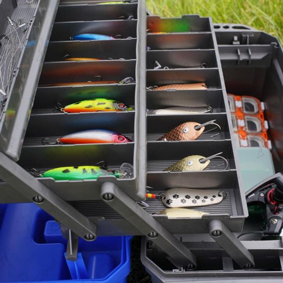 Ящик для снастей NISUS Tackle Box трехполочный синий (N-TB-3-B)