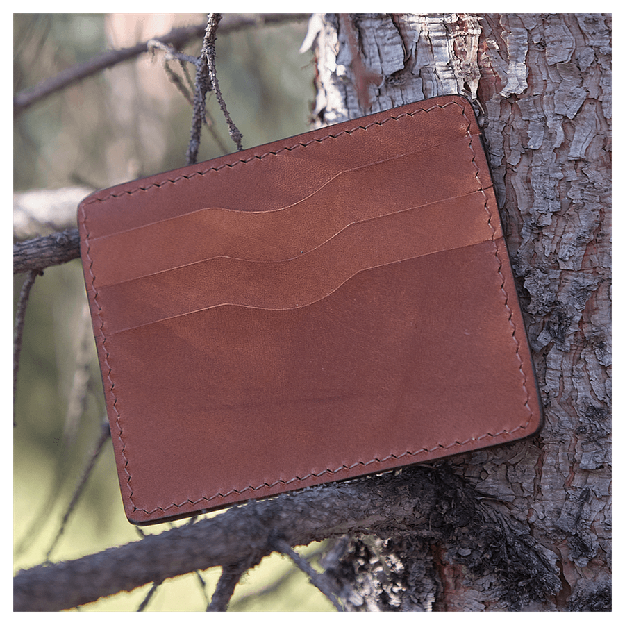 Кожаный картхолдер «Волк»