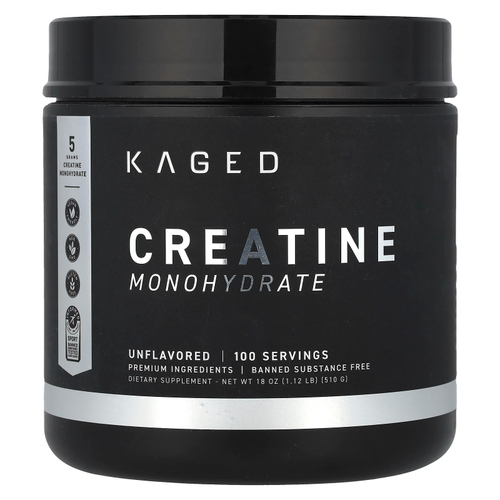 Kaged, моногидрат креатина, без добавок, 510 г (1,12 фунта)