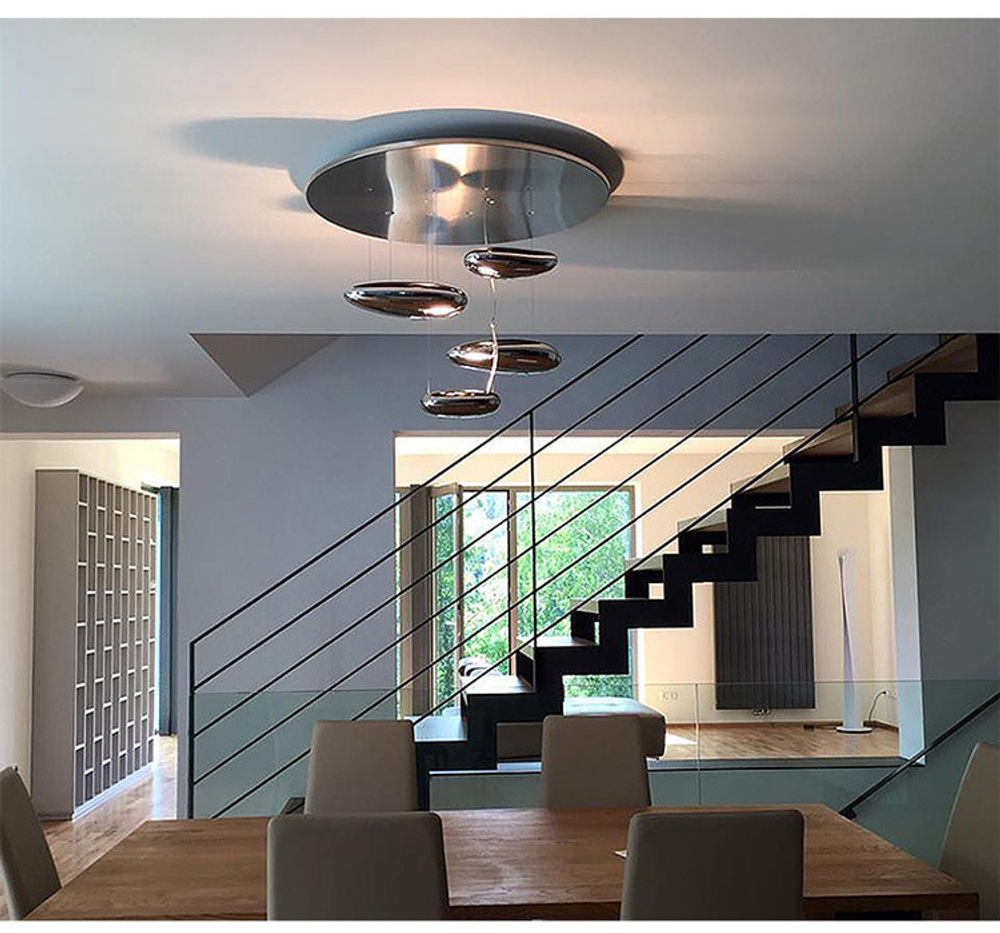 Ceiling design lamp Mercury by Artemide (8 lampshades)