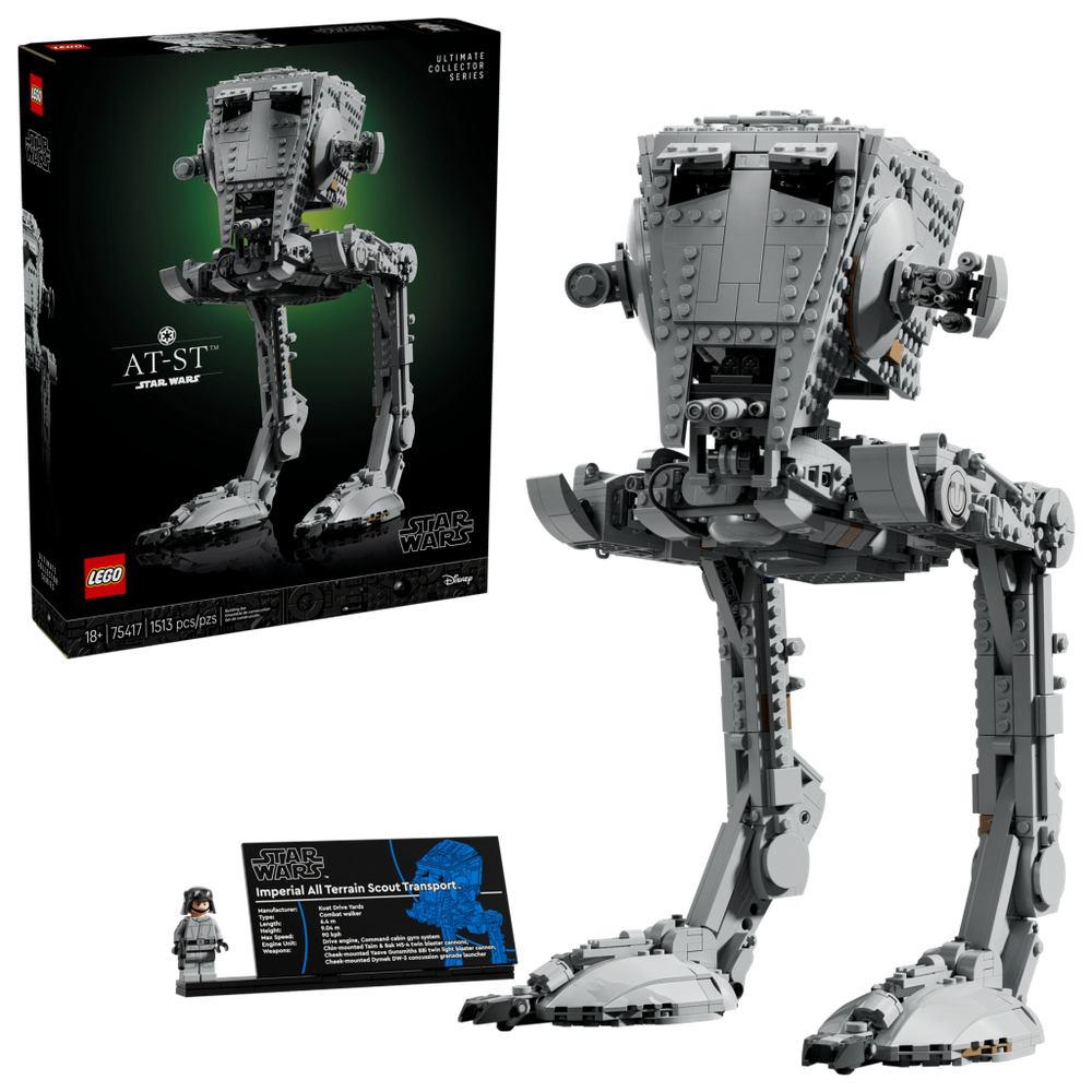 LEGO Star Wars 75417 Шагоход AT-ST — легендарный боевой робот Империи
