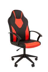 Кресло   Стандарт СТ-17 Гейм Россия экопремиум черн/красный