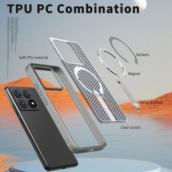 Прозрачный чехол Mesh Pro Magnetic Case для Xiaomi 14T Pro