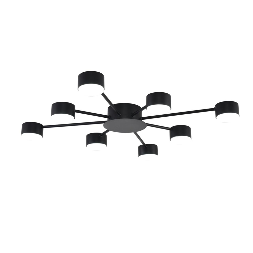 8344/8C COMFI LN26 251 черный, металл Люстра GX53 LED 8*7W 220V TORINA