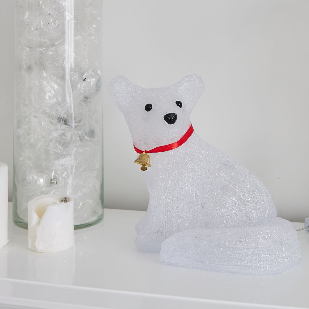 ULD-M3225-032-STA WHITE IP20 FOX Фигура светодиодная Лисенок. 33x25см. 32 светодиода. Белый свет. Провод прозрачный. TM Uniel