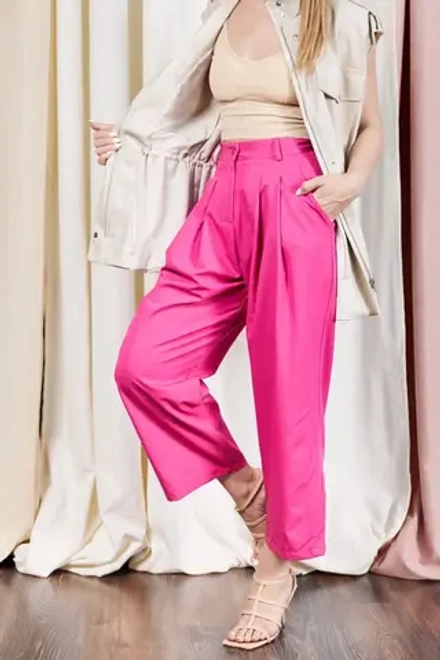 Брюки Le Streghe в оттенке фуксия