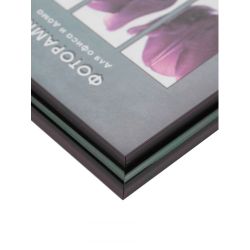 Фоторамка Image Art Радуга 15х21 пластиковая со стеклом чёрный | Image Art