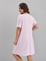 Ночная сорочка Ср-184/ажуррозовый-ромбики