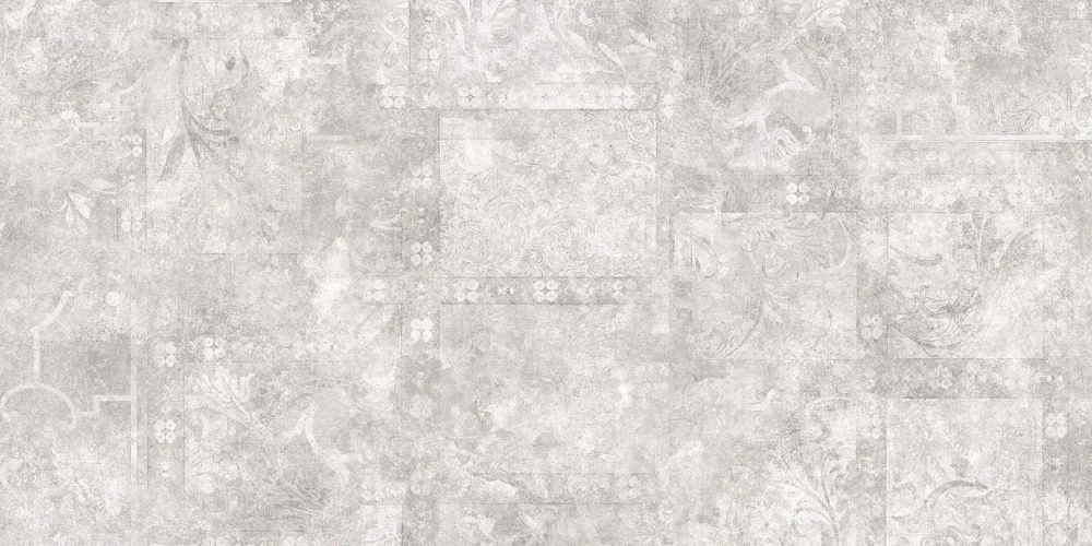 Керамогранит Alma Ceramica GFU60120BTP17R Beton PRO 60x120 серый глазурованный матовый / карвинг под бетон / с орнаментом