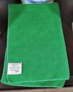 Салфетка из микрагофры 220г.м2 40х60см Зеленая  UrbanClean НФ-00000250
