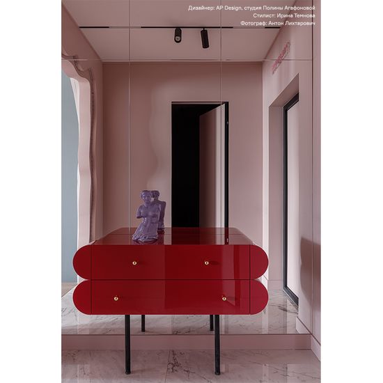 Ваза для цветов venus, 31 см, лиловая