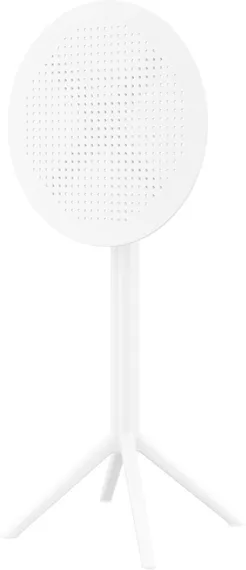 Стол пластиковый барный складной Sky Ø60 белый