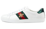 GUCCI Gucci ACE Cowhide Fashion Sneakers Men's White and Green