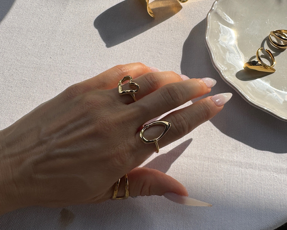 Кольцо HEART gold