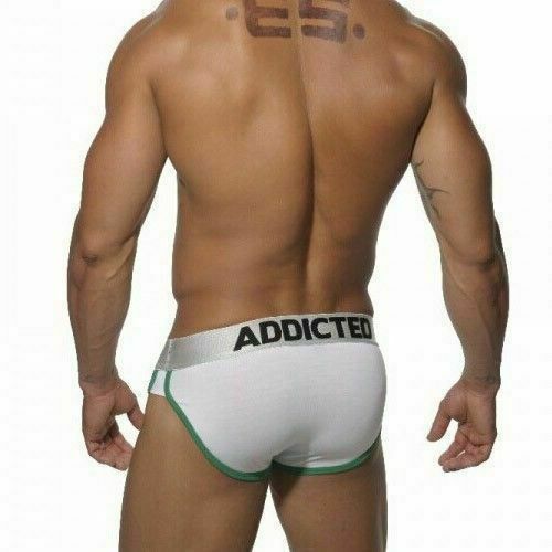 Мужские трусы брифы белые Seobean Addicted Curves Low Rise Brief White