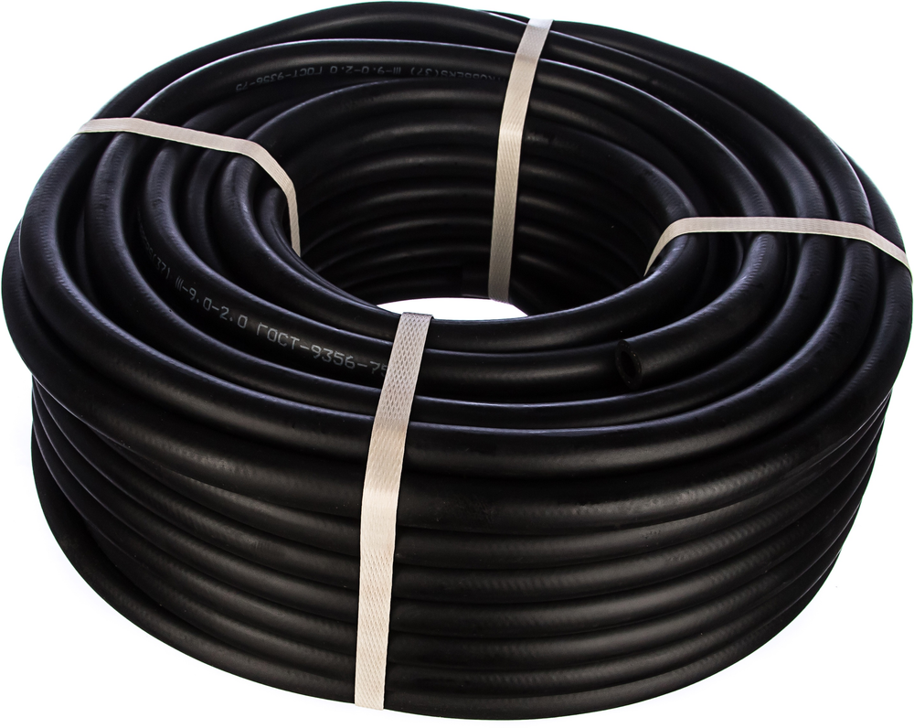Рукав резиновый 9 мм, черный (40-50 м)
