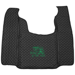 Ковры SCANIA 5 серии G (автомат), (экокожа, черный, черный кант, зеленая вышивка)