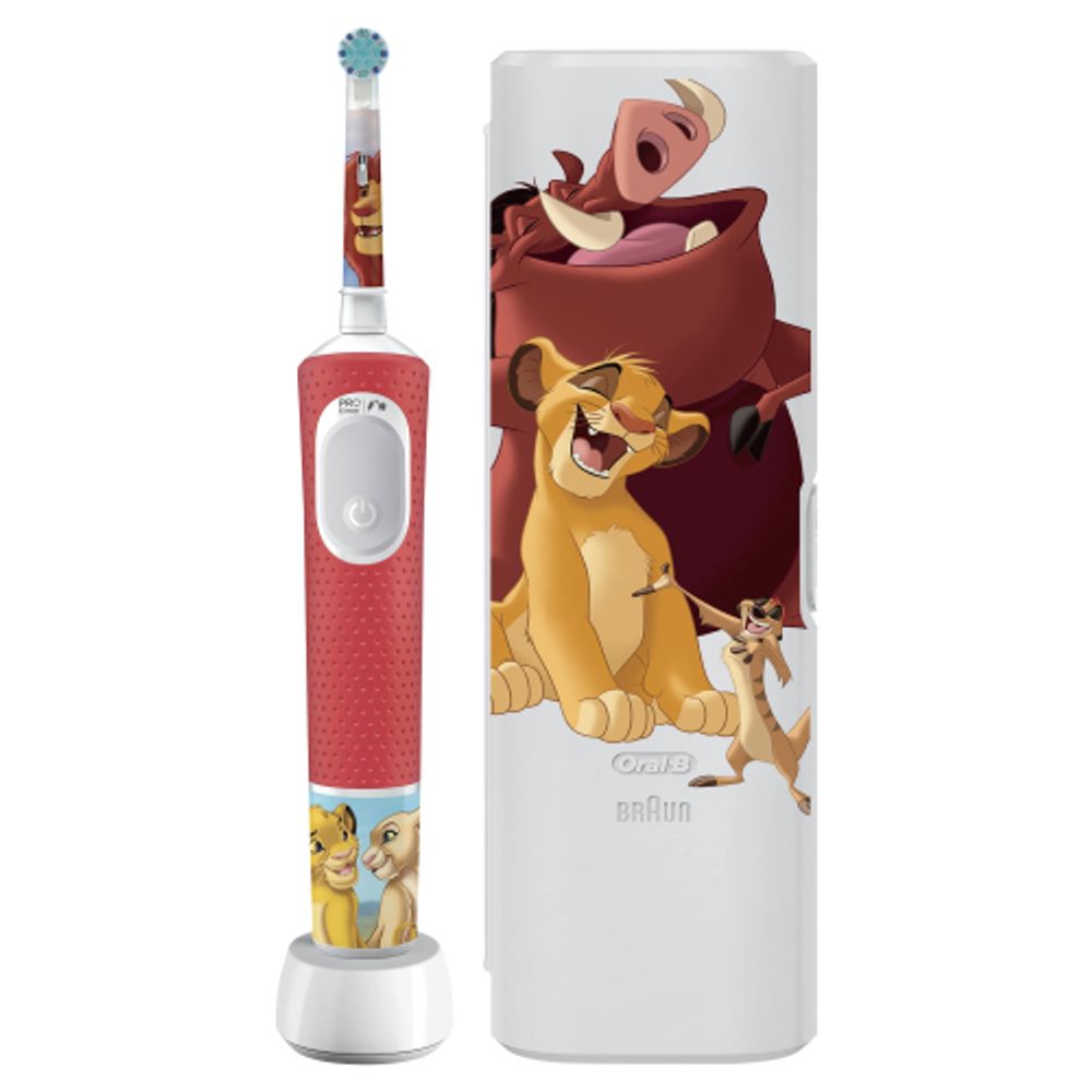 Электрическая зубная щетка ORAL-B Vitality Pro Kids D103 Lion King Король лев 2 режима тип 3708 + чехол