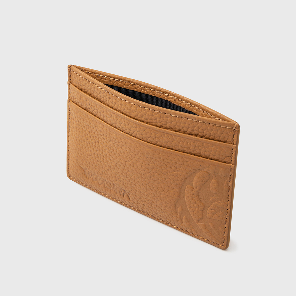 Кардхолдер YMKASHIX грубая кожа коричневый