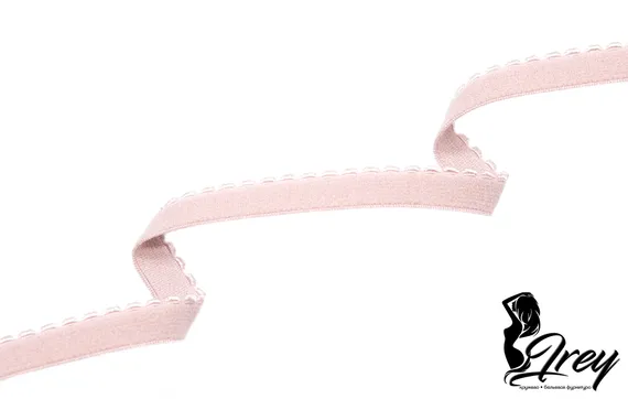 168 641/12 ОПТ Резинка отделочная Lauma Fabrics, 12 мм, серебристый пион 168