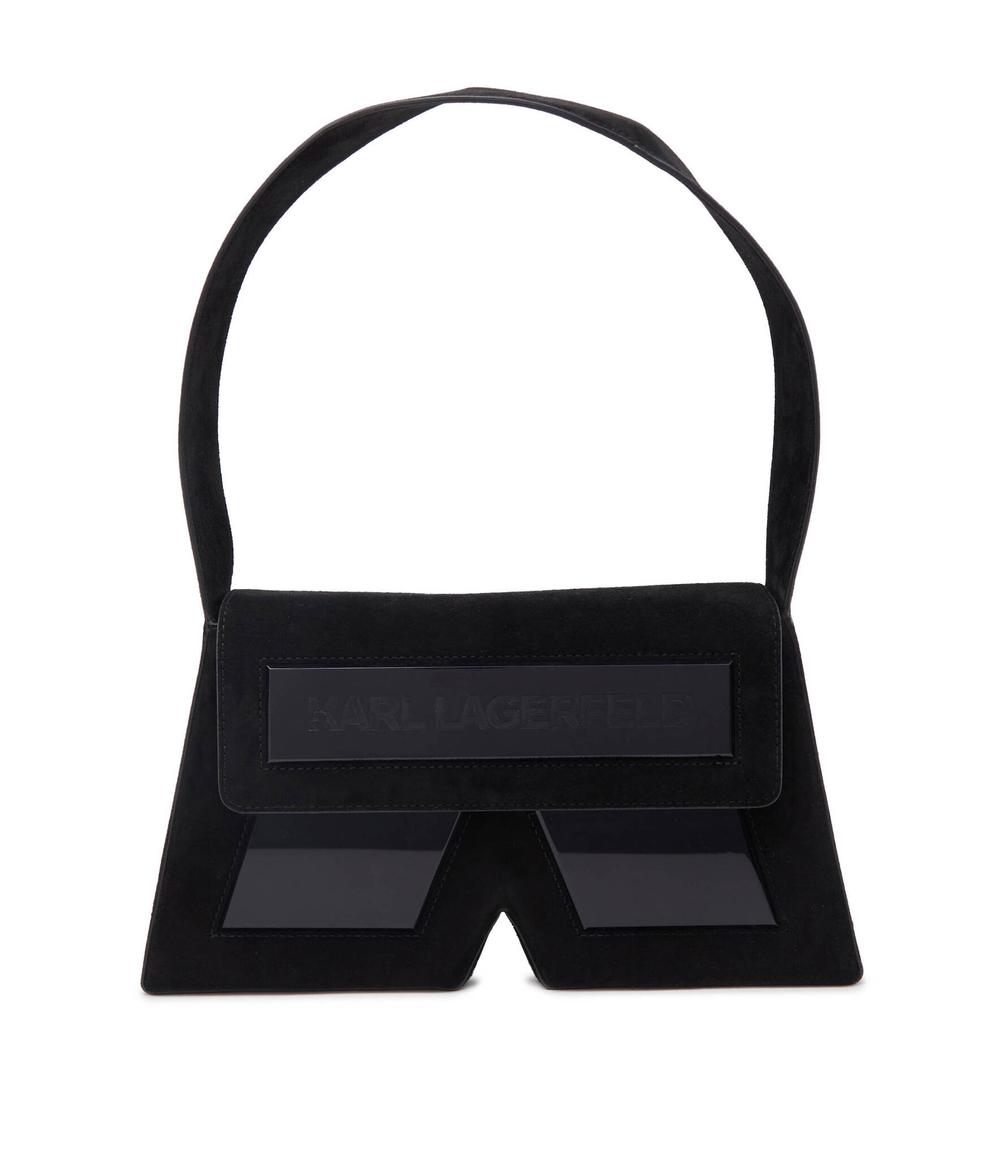 Кожаная сумка через плечо icon k Karl Lagerfeld - черный(236W3184)
