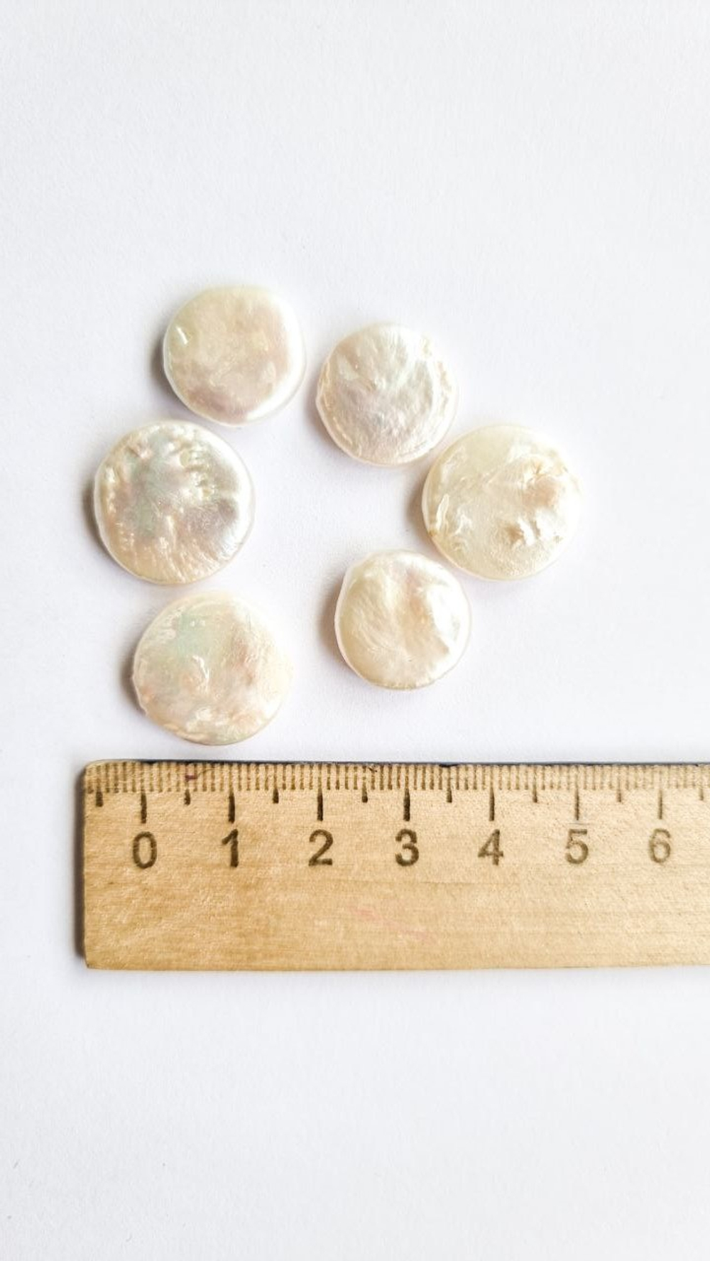 18662 Жемчуг барочный «Таблетка» 15мм, персиковый, шт