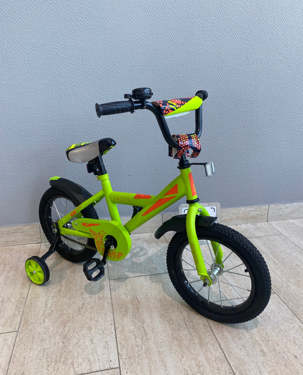 Велосипед детский 2-х колесный BLACK AQUA 1402 (до 50 кг, на рост 95-105 см) арт. DD-1402B Зеленый