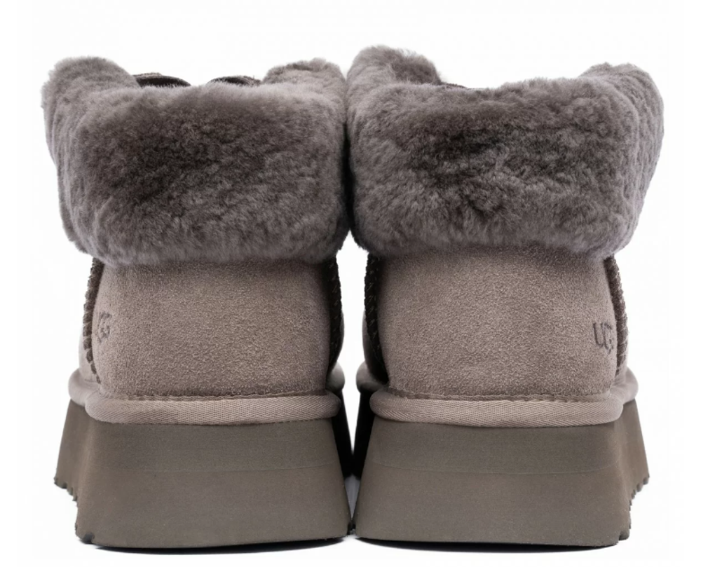 Ugg Funkette Platform Boots - Smoke