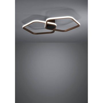 Светодиодный настенно-потолочный светильник с регулировкой цветовой температуры LED 20W 2200К-6500K 390506 чёрный/бронза Estrella Eglo