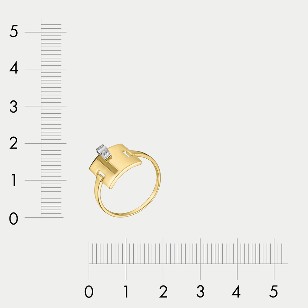 Кольцо женское из желтого золота 585 пробы без вставки (арт. к1160л)